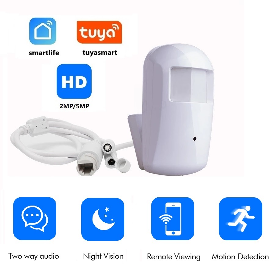 Hidden Camera Clock - 2MP 5MP Tuya Mini WiFi IP