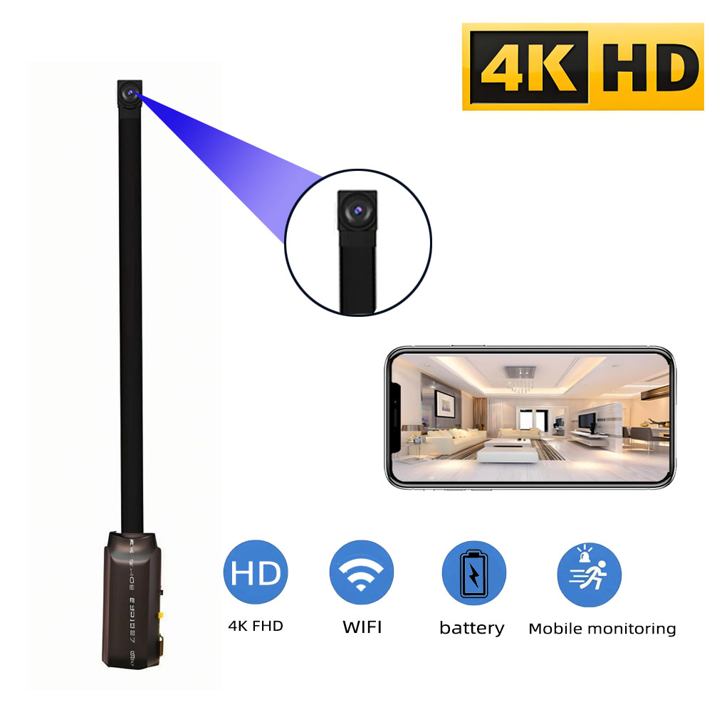 Hidden Camera Clock - กล้อง WiFi ขนาดเล็ก 4K HD รองรับการดูภาพระยะไกล