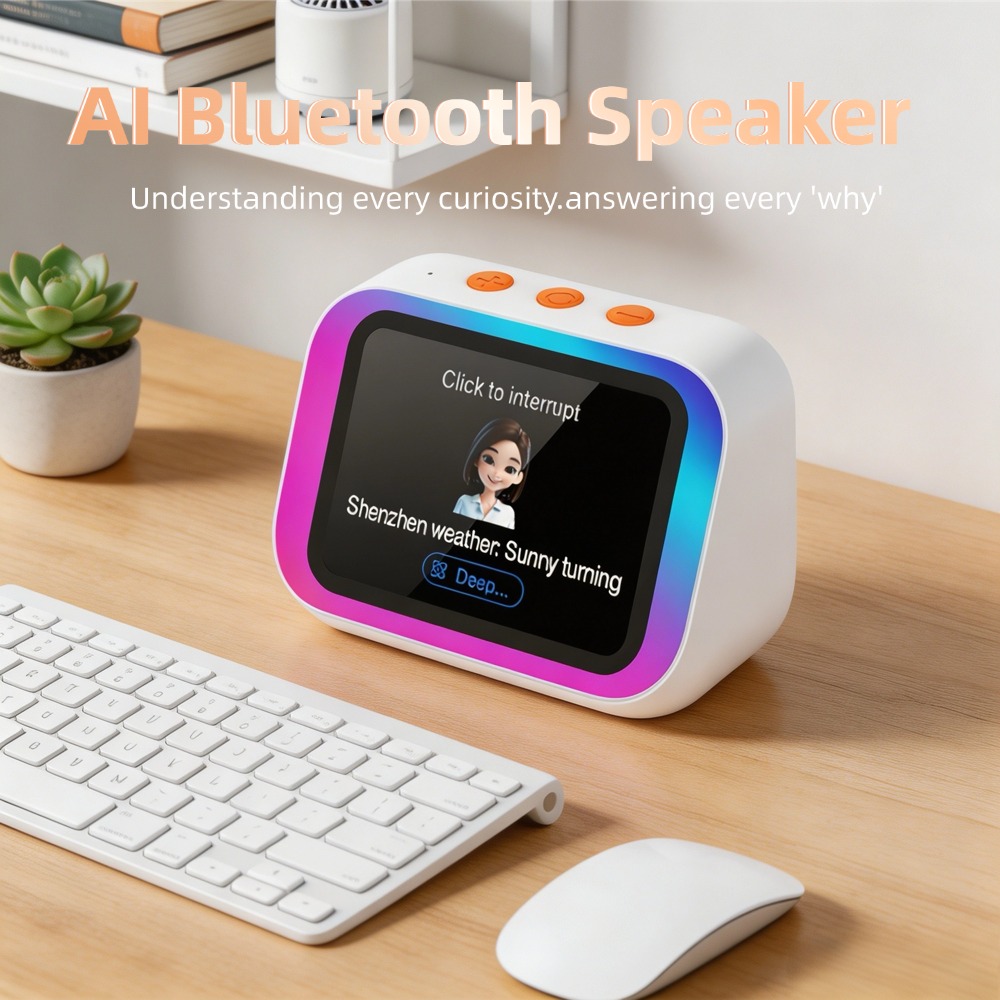 Home Security Electronics - ลำโพงบลูทูธ AI 5.4 พร้อมผู้ช่วยเสียง AI หน้าจอสัมผัส