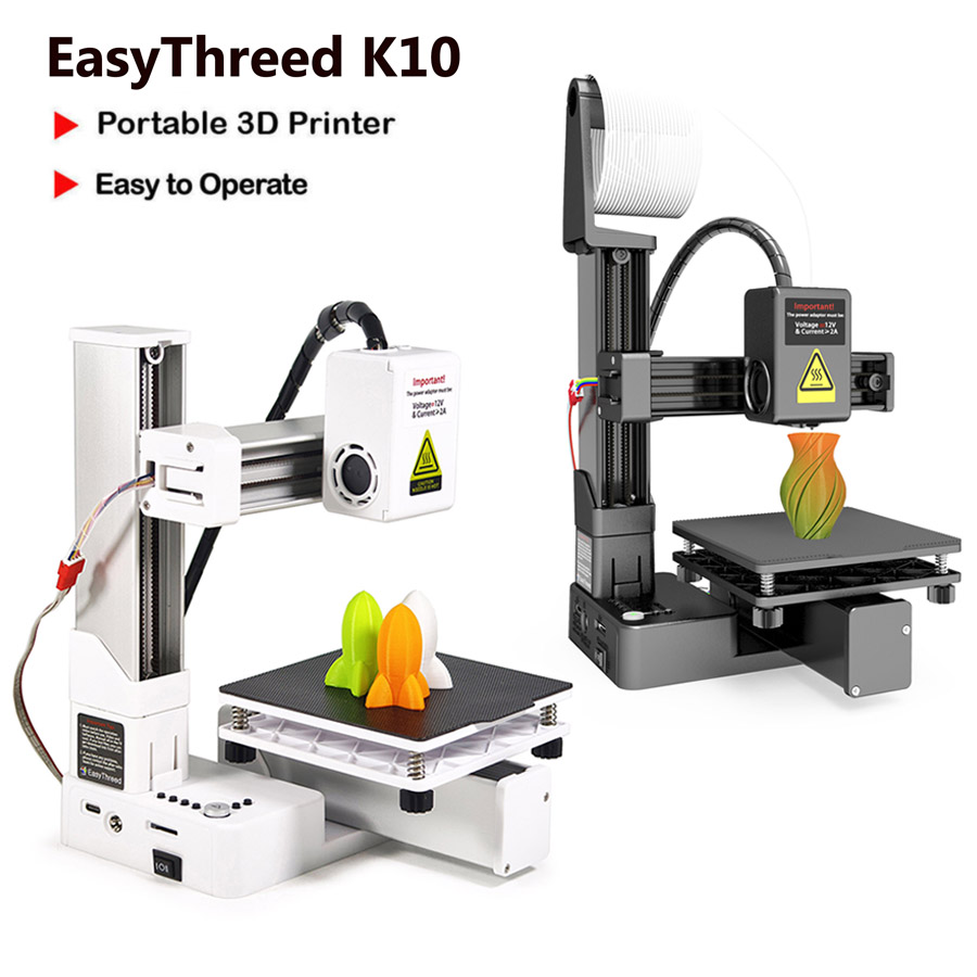 Home Security Measures - เครื่องพิมพ์ 3 มิติแบบตั้งโต๊ะ EasyThreed K10 รุ่นมินิ