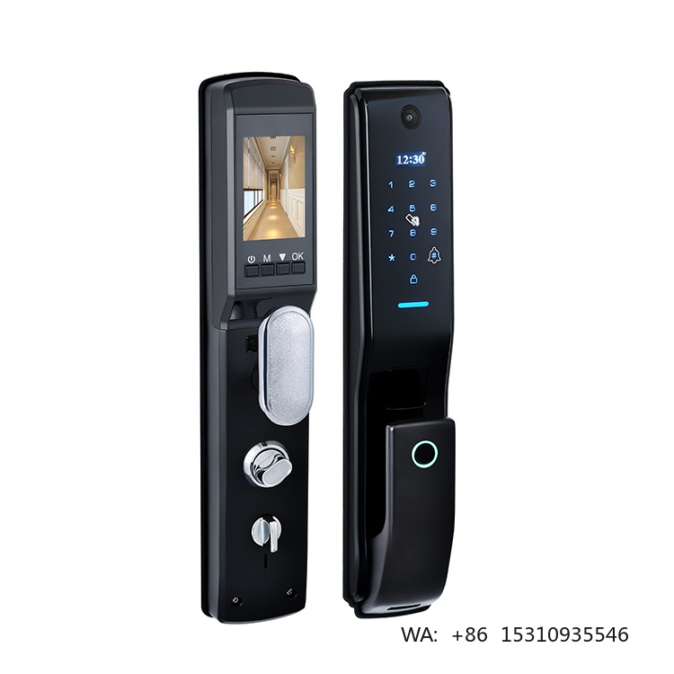 Home Security Electronics - กุญแจล็อคประตูดิจิตอลอัจฉริยะคุณภาพสูงสำหรับบ้าน รุ่นใหม่ล่าสุด พร้อมระบบสแกนลายนิ้วมือ รหัสผ่าน และการ์ด