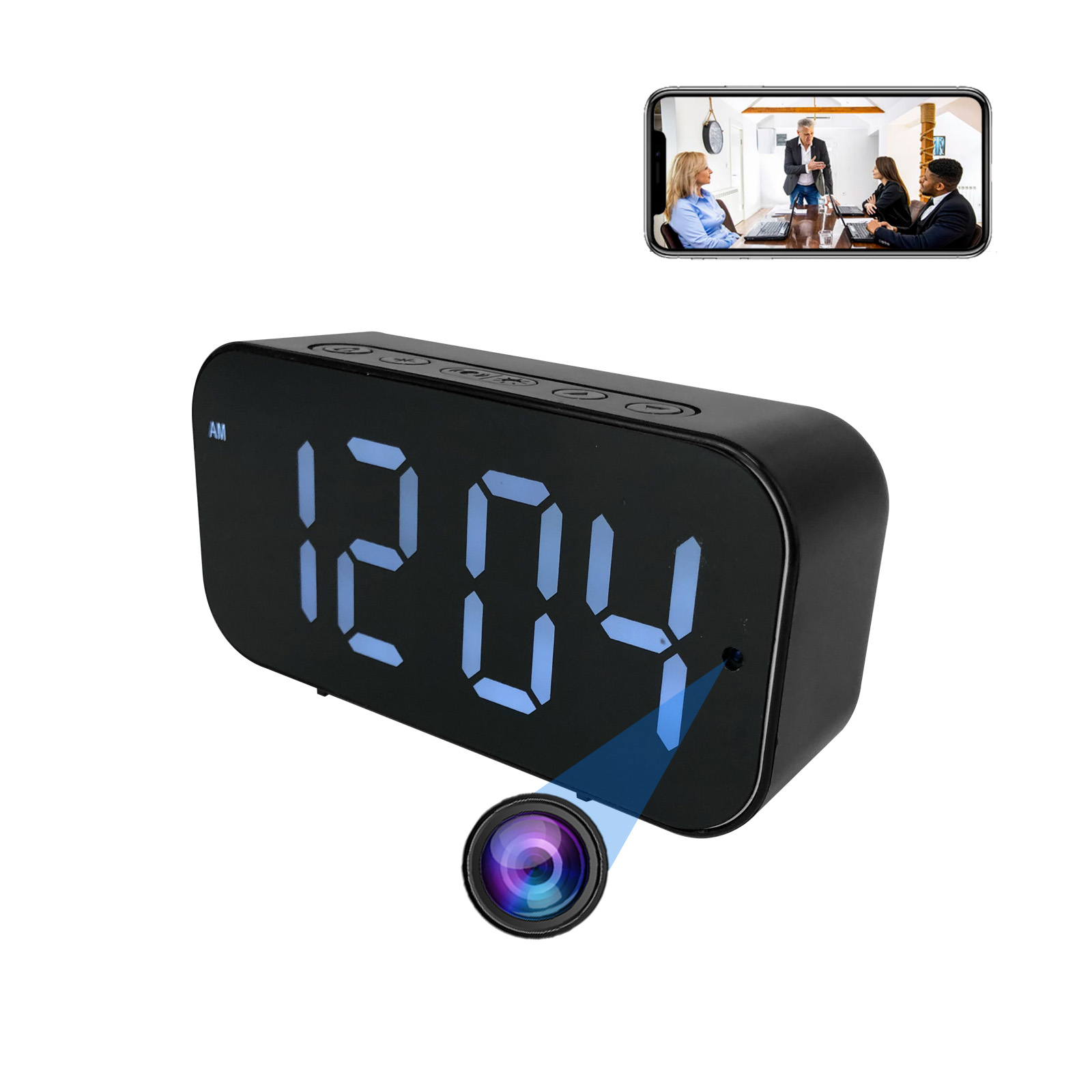 กล้องนาฬิกา Wi-Fi พร้อม 1080P  - Hidden Camera Clock บทวิจารณ์และราคา