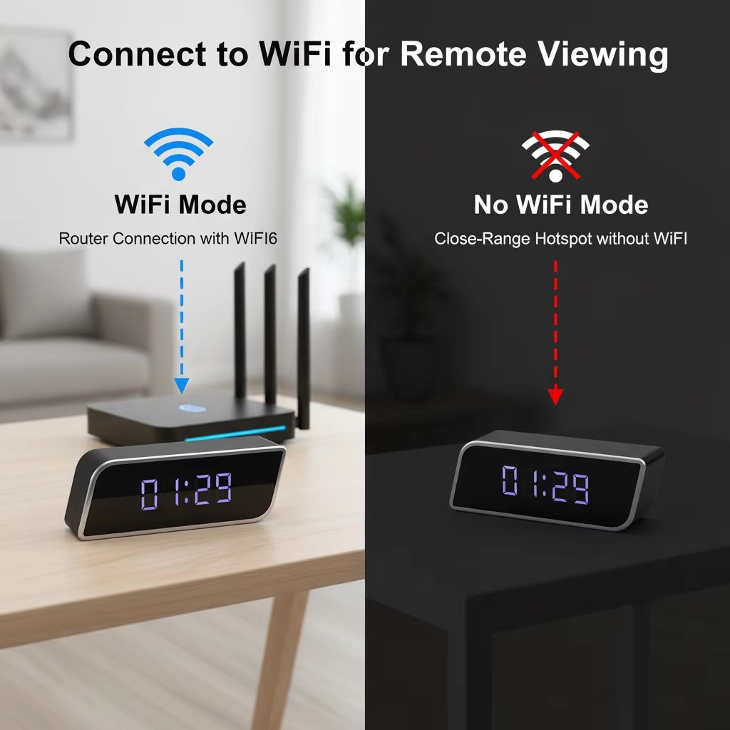 กล้องนาฬิกาดิจิตอล 1080P FHD ก - Hidden Camera Clock บทวิจารณ์และราคา