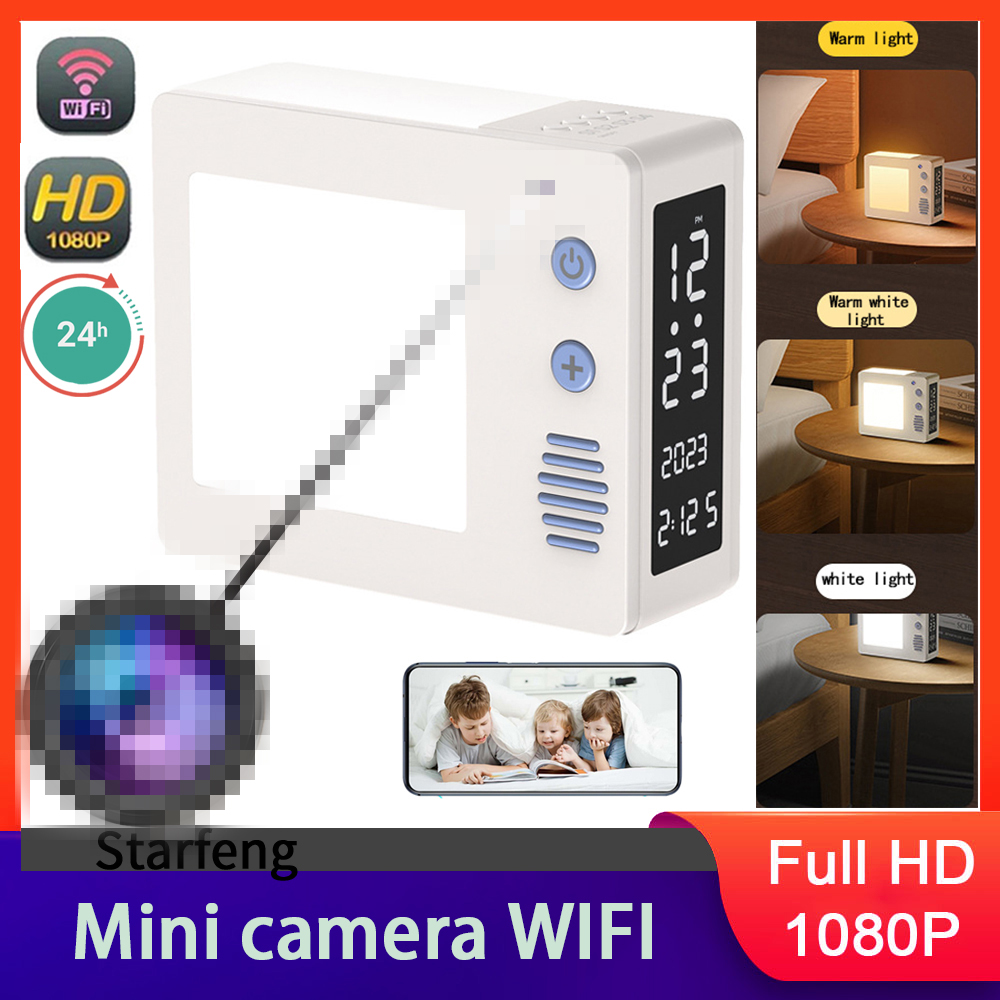 กล้องขนาดเล็ก 1080P HD4K WiFi  - Hidden Camera Clock บทวิจารณ์และราคา