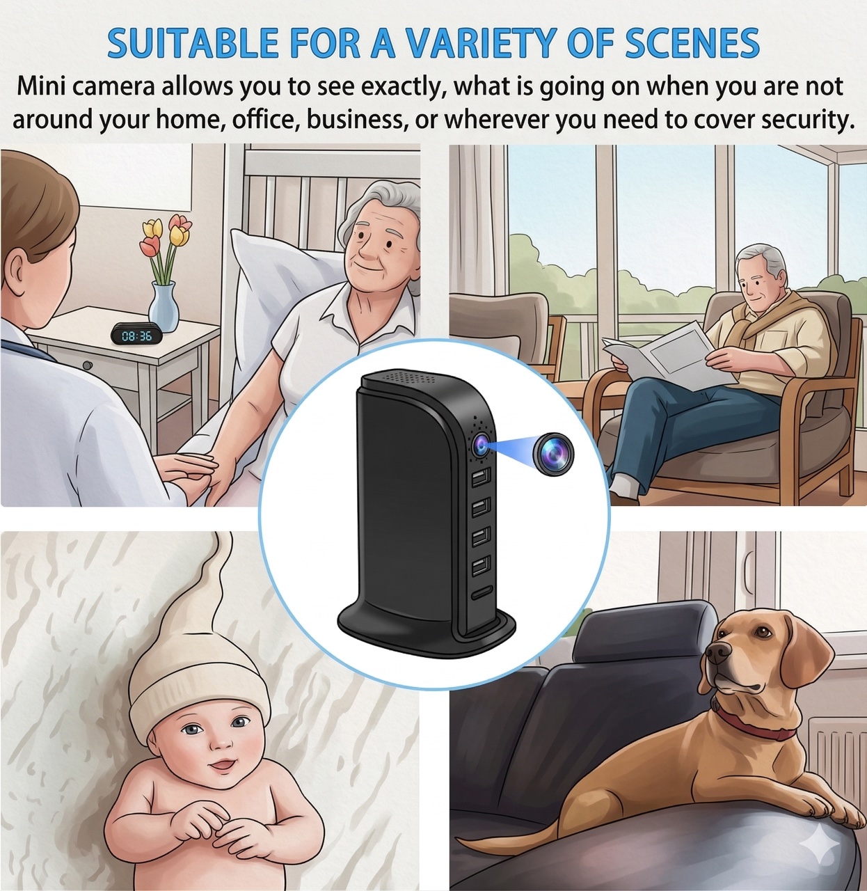 กล้องรักษาความปลอดภัย Wi-Fi ขน - Home Security Officer บทวิจารณ์และราคา