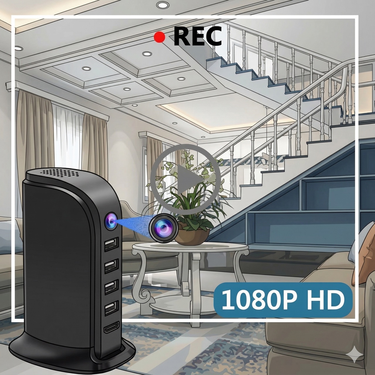 กล้องรักษาความปลอดภัย Wi-Fi ขน - Home Security Officer บทวิจารณ์และราคา