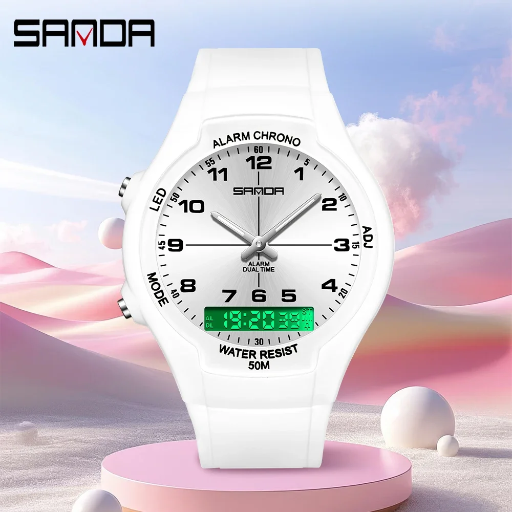 SANDA ใหม่ 6320 นาฬิกาควอทซ์แฟ - Home Security Electronics บทวิจารณ์และราคา
