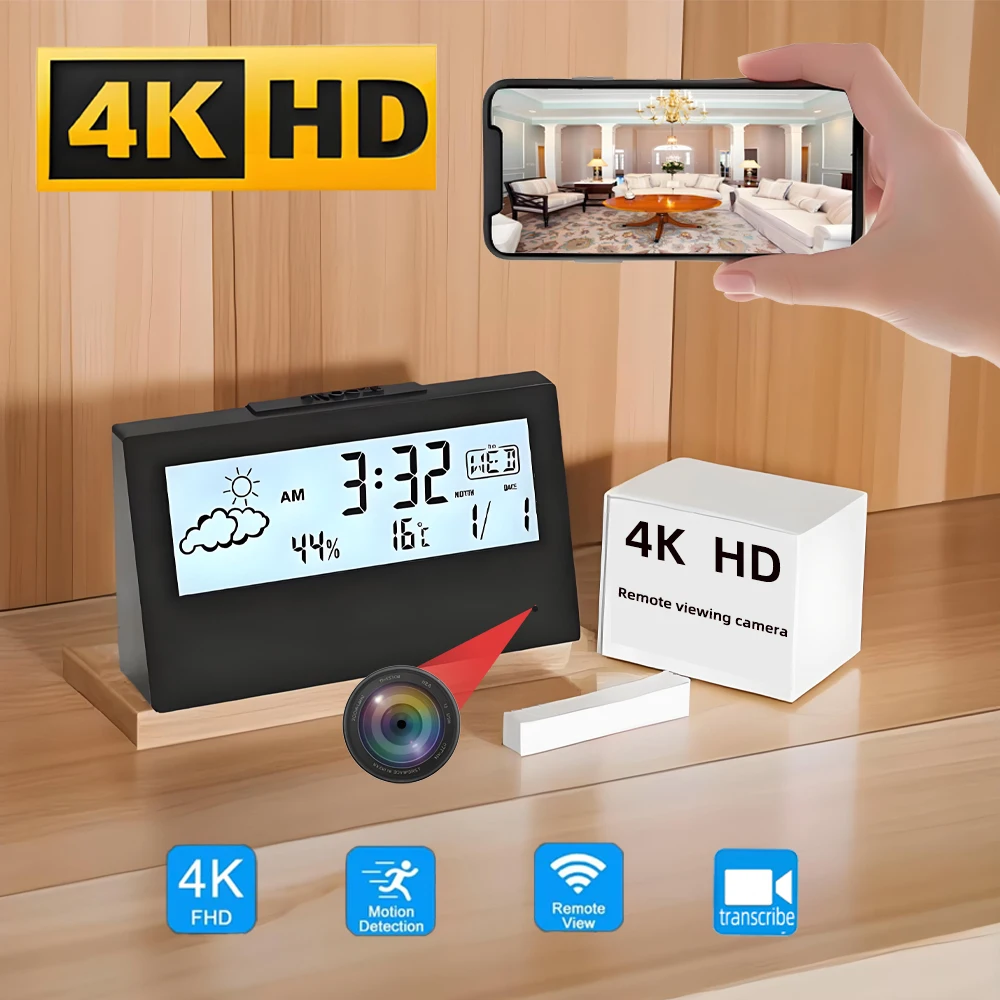 กล้อง WiFi ขนาดเล็ก HD 4K รุ่น - Hidden Camera Clock บทวิจารณ์และราคา