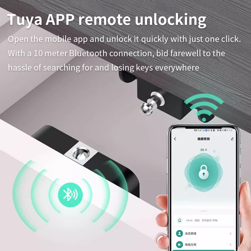 Tuya ล็อคตู้แบบซ่อน RFID ลิ้นช - Home Security Electronics บทวิจารณ์และราคา